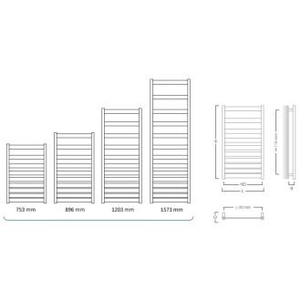 Radiátor kombinovaný Hopa Belti 120,3x50 cm černá matná RADBEL501231SP