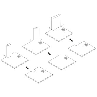 Rea Sprchová vanička REA Bazalt long 80x100 - bílý REA-K3902