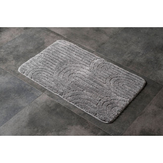 RIST koupelnová předložka, 50x80cm, 100% polyester, protiskluz, šedá UBC-NI8593