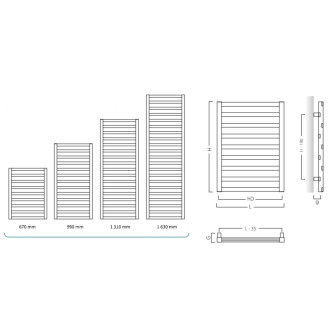 Radiátor kombinovaný Hopa Poppy 99x50 cm antracit RADPPY501016