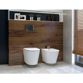 Závěsné WC OVALE BASSO TORNADO se SLIM sedátkem Soft-close