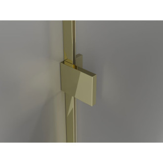 Sprchový kout Mexen Lunar s výklopným pravým výklopným mechanismem 100 x 70 cm, průhledný, zlatý - 834-100-070-50-00-P