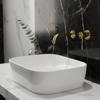 Rea Podomítková umyvadlová baterie REA LUNGO Diamond Gold + BOX REA-B0539