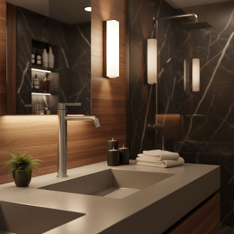 Rea Umyvadlová baterie REA Foster Brush Nickel High REA-B6324