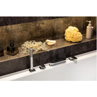 Vanová baterie Ravak Chrome CR025.00 se sprchovým setem chrom X070073