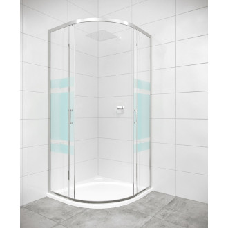 Sprchový kout čtvrtkruh 90x90 cm SAT TEX SIKOTEXS90CRS