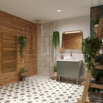 Radiátor kombinovaný Isan Ikaria 73,2x50 cm antické zlato DIKA07320500AZS