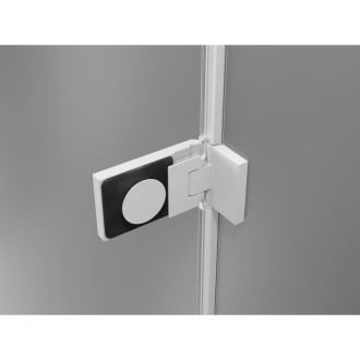 Sprchový kout Mexen Lunar-F Duo skládací 90 x 75 cm, průhledný, bílý - 836-090L-075P-20-00