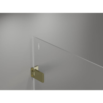 Sprchový kout Mexen Lunar-F Duo skládací 70 x 70 cm, průhledný, zlatý - 836-070L-070P-50-00