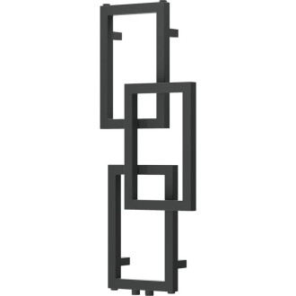 Dekorativní koupelnový radiátor Mexen Grid 870 x 360 mm, 209 W, antracit - W215-0870-360-00-66