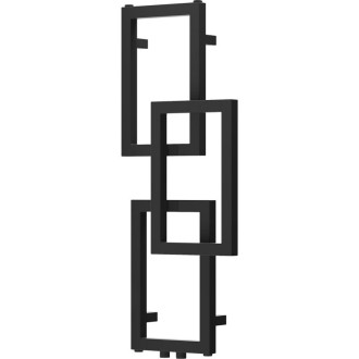 Dekorativní koupelnový radiátor Mexen Grid 870 x 360 mm, 209 W, černý - W215-0870-360-00-70