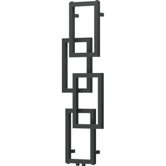 Dekorativní koupelnový radiátor Mexen Grid 1115 x 360 mm, 279 W, antracit - W215-1115-360-00-66