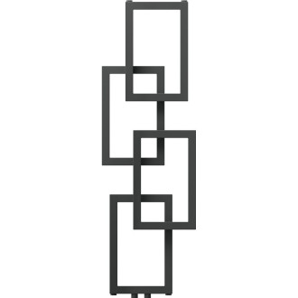 Dekorativní koupelnový radiátor Mexen Grid 1115 x 360 mm, 279 W, antracit - W215-1115-360-00-66