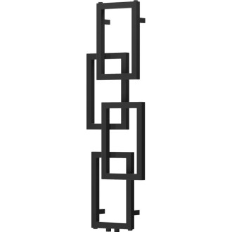 Dekorativní koupelnový radiátor Mexen Grid 1115 x 360 mm, 279 W, černý - W215-1115-360-00-70