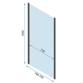 Rea Sprchová kabina REA Rapid Swing Chrome KPL-K05556