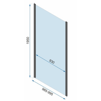 Rea Sprchová kabina REA Rapid Swing Chrome KPL-K05556