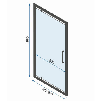 Rea Sprchová kabina REA Rapid Swing Chrome KPL-K05756
