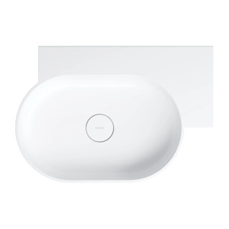 Omnires Ovo M+ umyvadlo na desku / závěsné – pravé, 64 × 44 cm, bílá mat OVO645UWPBM