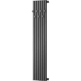 Dekorativní koupelnový radiátor Mexen Flux 1500 x 340 mm, 630 W, antracit - W127-1500-360-00-66