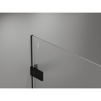 Sprchový kout Mexen Lunar-F skládací pravý 100 x 70 cm, průhledný, černý - 836-100-070-70-00-P