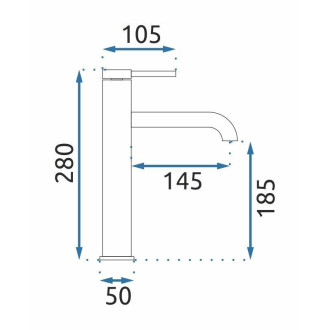 Rea Umyvadlová baterie REA SPOT Brush Gold High REA-B9632