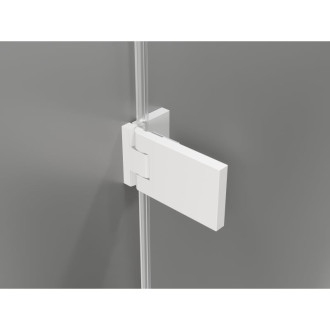 Mexen Lunar-F L skládací sprchový kout pravý 95 x 80 cm, průhledný, bílý - 836L-095-080-20-00-P