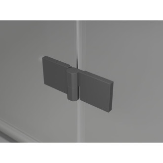 Sprchový kout Mexen Lunar-F skládací pravý 80 x 70 cm, průhledný, stříbrná metalíza - 836-080-070-95-00-P