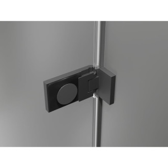 Sprchový kout Mexen Lunar-F L skládací pravý 80 x 80 cm, průhledný, stříbrná metalíza - 836L-080-080-95-00-P