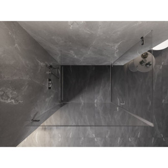 Sprchový kout Mexen Lunar-B Duo s výklopným mechanismem 85 x 70 cm, průhledný, chrom - 832-085L-070P-01-00