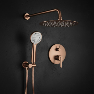 Rea Podomítková sprchová sada Rea Ontario Brush Copper + BOX REA-P5650