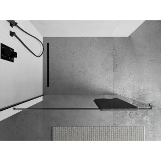 Věšák na ručníky Mexen do sprchové stěny, kartáčovaný, šedý - 800-06-66