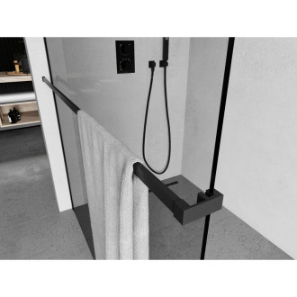 Věšák na ručníky Mexen do sprchového koutu, černý - 800-06-70