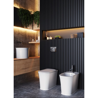 THE NEW YORKER WC mísa stojící, 36,5x60cm, spodní/zadní odpad, bílá