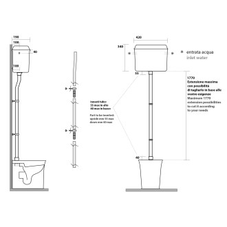 THE NEW YORKER nádržka vysoká, bílá