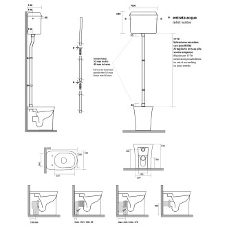 THE NEW YORKER nádržka vysoká, bílá