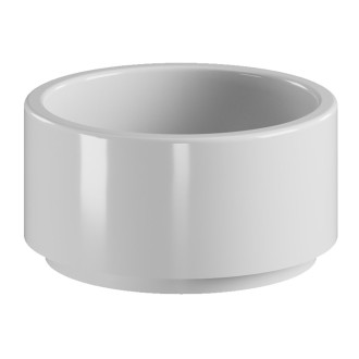 OKE keramické umyvadlo na desku, Ø 30 cm, bílá