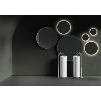 OKE keramické umyvadlo na desku, Ø 30 cm, bílá