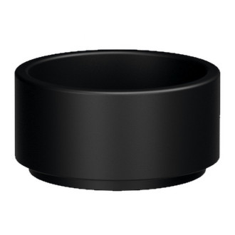 OKE keramické umyvadlo na desku, Ø 30 cm, černá mat