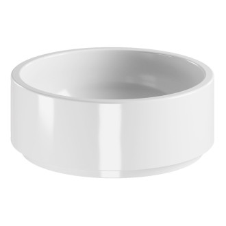 OKE keramické umyvadlo na desku, Ø 40 cm, bílá