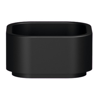 HAKO keramické umyvadlo na desku 30x30 cm, černá mat