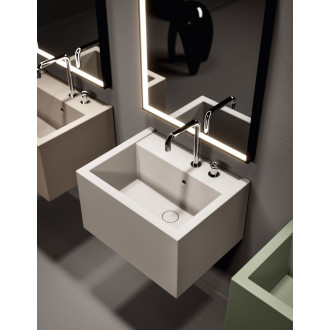 KANAAL keramické umyvadlo 60x46,5cm, černá mat