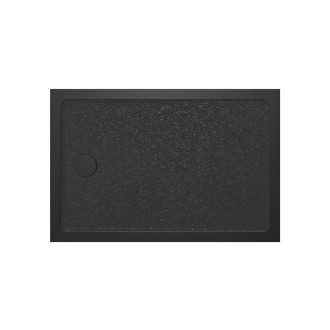 Sprchová vanička obdélníková SAT Project 110x80 cm litý mramor černá SATSVPRO11080CA