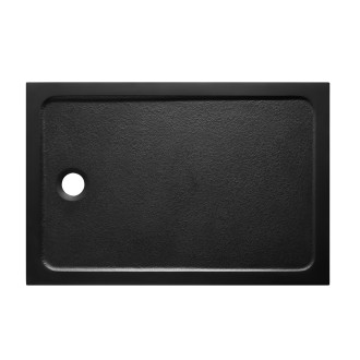 Sprchová vanička obdélníková SAT Project 120x90 cm litý mramor černá SATSVPRO12090CA