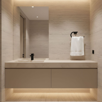 Rea Koupelnový věšák Ring 110 Til Black REA-88067