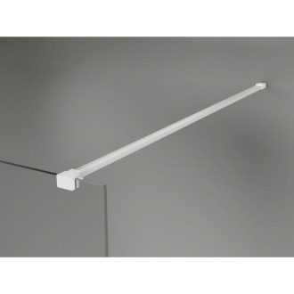 Mexen Lunar Sprchová zástěna levá 90 x 200 cm, 8 mm průhledná, bílá - 830-090-000-20-00-L