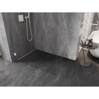 Mexen Lunar Sprchová zástěna levá 100 x 200 cm, 8 mm průhledná, bílá - 830-100-000-20-00-L