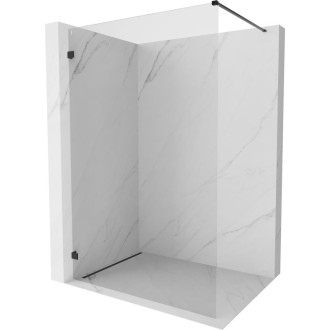 Mexen Lunar Sprchová zástěna levá 120 x 200 cm, 8 mm průhledná, černá - 830-120-000-70-00-L