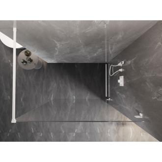 Mexen Lunar Sprchová zástěna pravá 70 x 200 cm, 8 mm průhledná, bílá - 830-070-000-20-00-P