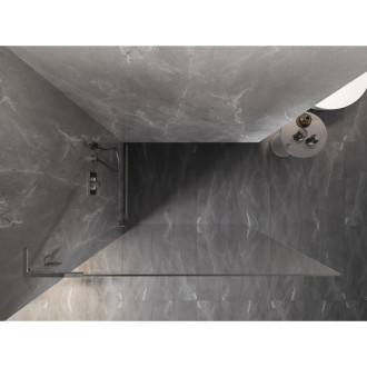 Mexen Lunar L Sprchová zástěna levá 50 x 200 cm, 8 mm průhledná, chrom - 830L-050-000-01-00-L