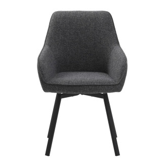 Jídelní židle Unique Furniture ALMA šedá polyester 49590000